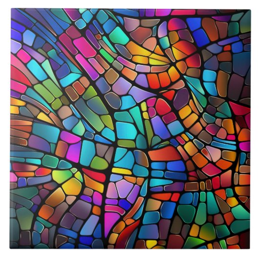 Glas in lood tegeltje (Voorkant)
