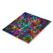 Glas in lood tegeltje (Zijkant)