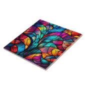 Glas-in-lood tegeltje (Zijkant)