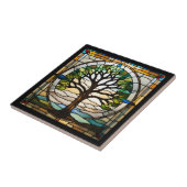 Glas in lood tegeltje (Zijkant)