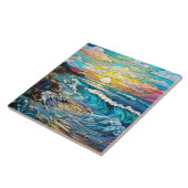 Glas in lood tegeltje (Zijkant)