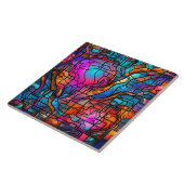 Glas-in-lood tegeltje (Zijkant)