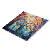 Glas-in-lood tegeltje (Zijkant)