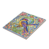 Glas in lood tegeltje (Zijkant)