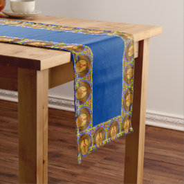 Glas-in-lood Thanksgiving Kalkoen 40 cm x 230 cm Medium Tafelloper