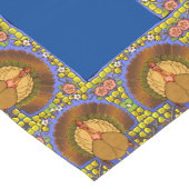 Glas in lood Thanksgiving Turkije 16" x 108" Lange Tafelloper (Hoek)