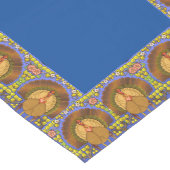 Glas in lood Thanksgiving Turkije 16 "x 90" Medium Tafelloper (Hoek)