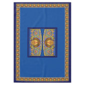 Glas in lood Thanksgiving Turkije 60" x 84" Tafelkleed (Voorkant)