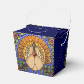 Glas in lood Thanksgiving Turkije Afhalen Bedankdoosjes (Voorkant Zijde)