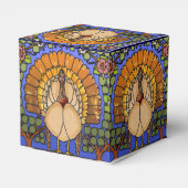 Glas in lood Thanksgiving Turkije Classic Bedankdoosjes (Achterkant)