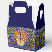 Glas in lood Thanksgiving Turkije Gable Bedankdoosjes (Open)