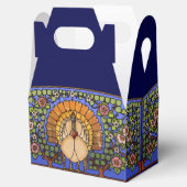 Glas in lood Thanksgiving Turkije Gable Bedankdoosjes (Geopend)