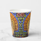 Glas in lood Thanksgiving Turkije Papieren Bekers (Links)