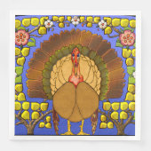 Glas in lood Thanksgiving Turkije Servet (Voorkant)