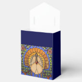 Glas in lood Thanksgiving Turkije Tent Bedankdoosjes (Geopend)