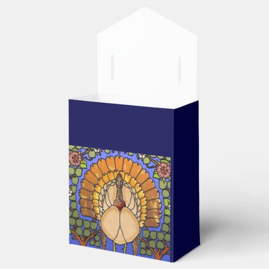 Glas in lood Thanksgiving Turkije Tent Bedankdoosjes (Geopend)