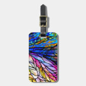 Glas in lood, Tiffany - stijl, Bagagelabel (Voorkant verticaal)