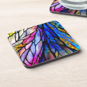 Glas in lood, Tiffany - Stijl, Bier Onderzetter (Linkerzijde)