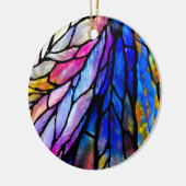 Glas in lood, Tiffany - Stijl, Keramisch Ornament (Links)