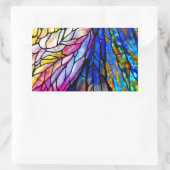 Glas in lood, Tiffany - Stijl, Rechthoekige Sticker (Tas)