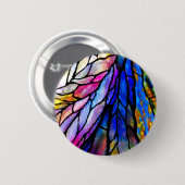 Glas in lood, Tiffany - Stijl, Ronde Button 5,7 Cm (Voorkant /achterkant)