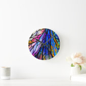 Glas in lood, Tiffany - Stijl, Ronde Klok (Huis)