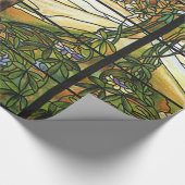  Glas in lood Tiffany-vensterstructuur van leven Cadeaupapier (Hoek)