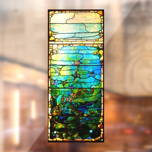 Glas in lood Tiffany Window Look Starfish Raamsticker (Vel 2)