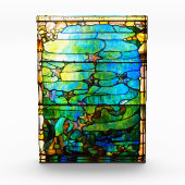 Glas in lood tiffany zee fotoblokken (Voorkant)