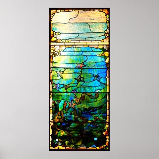 Glas in lood tiffany zee poster (Voorkant)