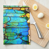 Glas in lood tiffany zee theedoek (Quarter Fold)