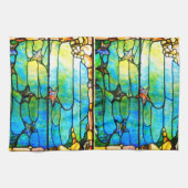 Glas in lood tiffany zee theedoek (Horizontaal)