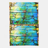 Glas in lood tiffany zee theedoek (Verticaal)