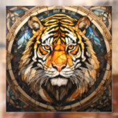 Glas in lood Tiger Window Cling Raamsticker (Vel 2)