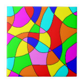 Glas in lood Tile Tegeltje (Voorkant)