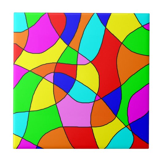 Glas in lood Tile Tegeltje (Voorkant)