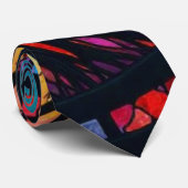 Glas in lood Tree of Life Keramische Tegel Stropdas (Opgerold)