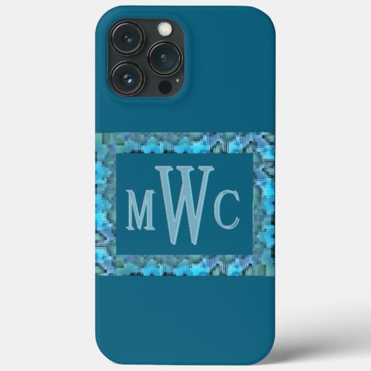 Glas-in-lood turquoise-MWC Case-Mate iPhone Case (Achterkant)