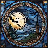 Glas in lood Uil Ornament