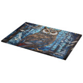 Glas-in-lood-uil Snijplank (Hoek)
