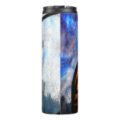 Glas-in-lood Uil Thermosbeker (Achterkant)