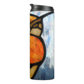 Glas-in-lood Uil Thermosbeker (Geroteerd rechts)