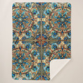 Glas in lood Uitgebreid ontwerp Sherpa Deken (Voorkant)