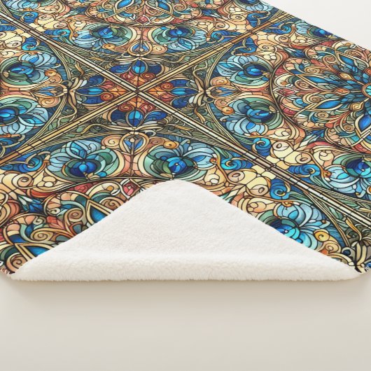 Glas in lood Uitgebreid ontwerp Sherpa Deken (3/4)