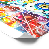 Glas in lood-universum poster (Hoek)