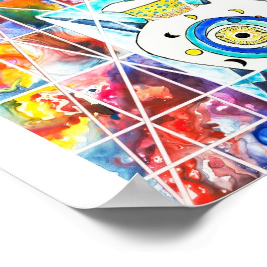 Glas in lood-universum poster (Hoek)