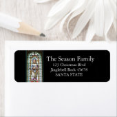 Glas in lood vakantieadres label (Insitu)