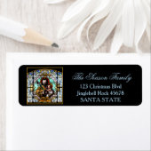 Glas in lood vakantieadres label (Insitu)