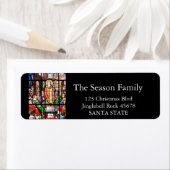 Glas in lood vakantieadres label (Insitu)