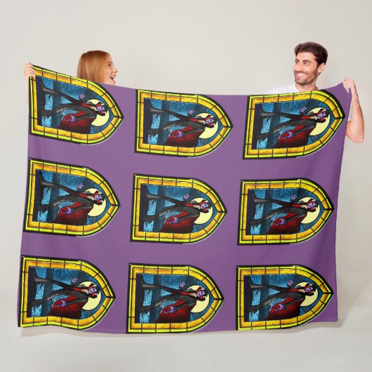 Glas in lood Vampire Fleece Deken (In situ)